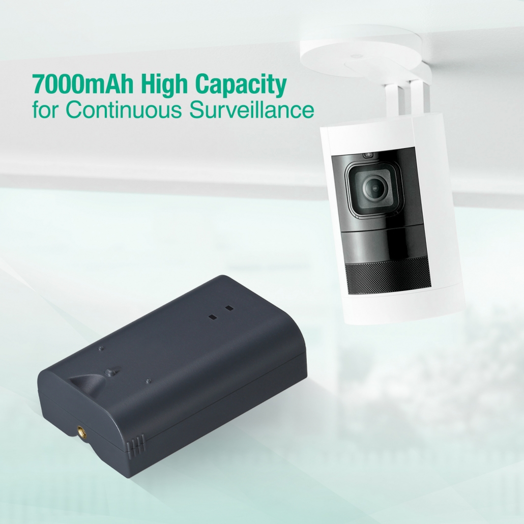 FirstPower 7000mAh 3.65V Rechargeable Battery Compatible with Ring